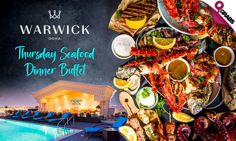 Thursday Seafood Dinner Buffet at Warwick Doha Hotel!
